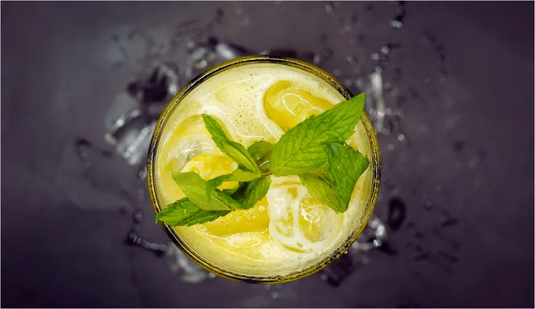 Detail Lemonade Glas Zitrone Minze Eis Sommer Number 8