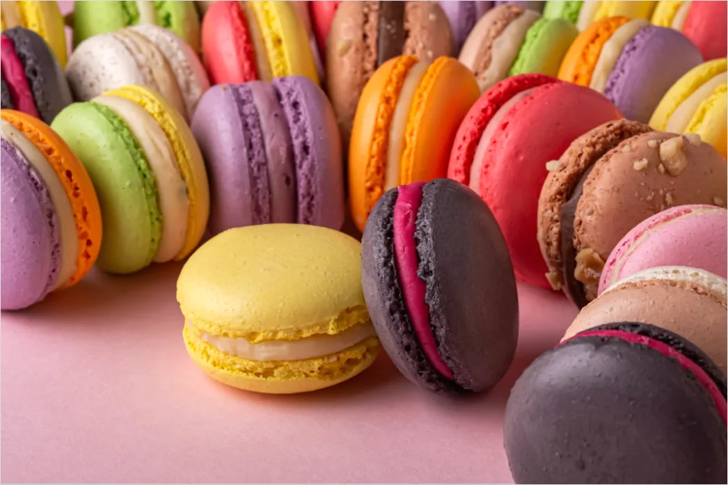 Detail Macarons Bunt Nahaufnahme Pastell ästhetisch Number 14
