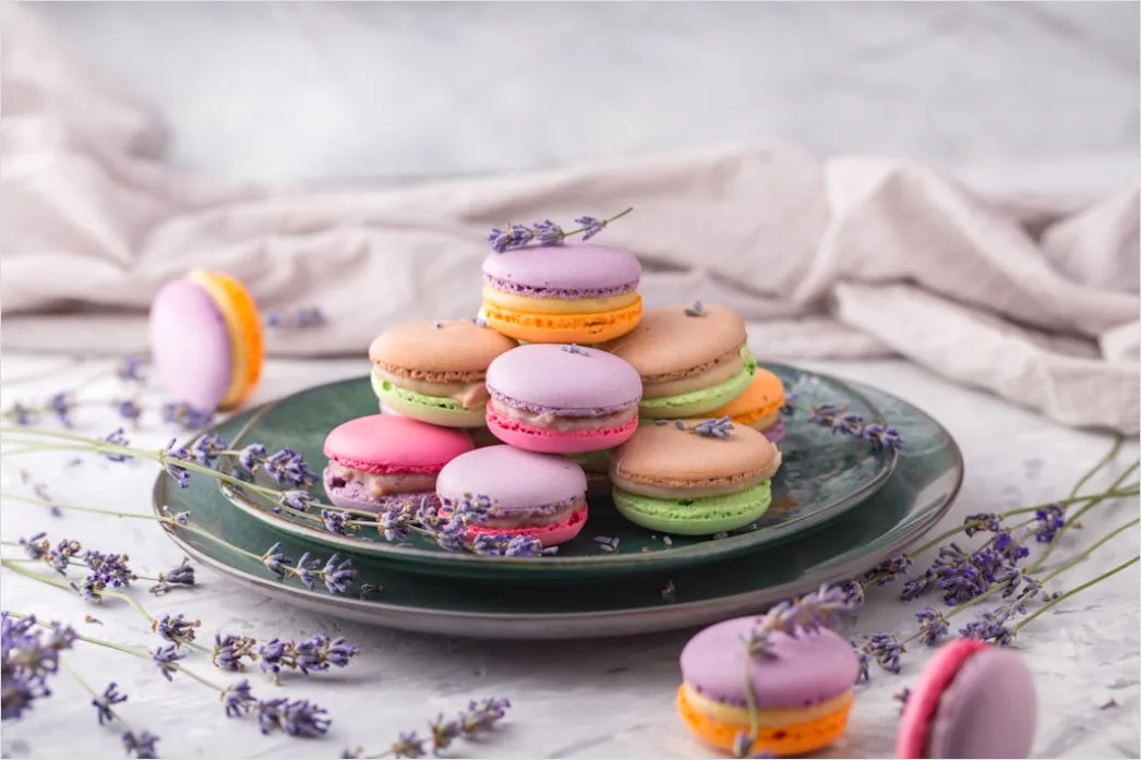 Detail Macarons Bunt Nahaufnahme Pastell ästhetisch Number 15