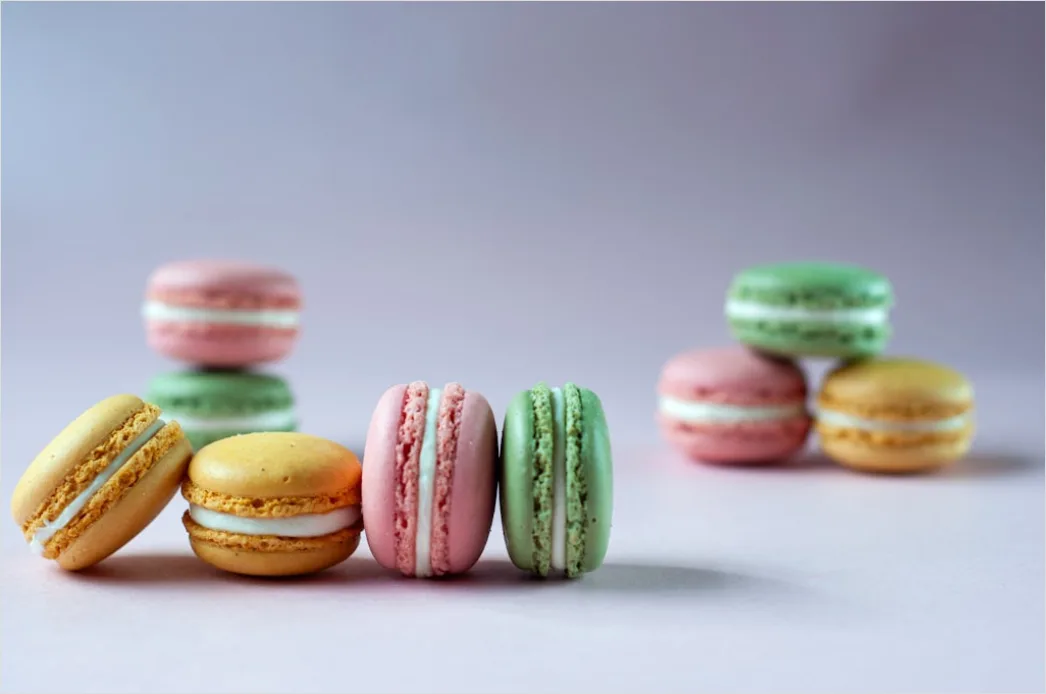 Detail Macarons Bunt Nahaufnahme Pastell ästhetisch Number 17