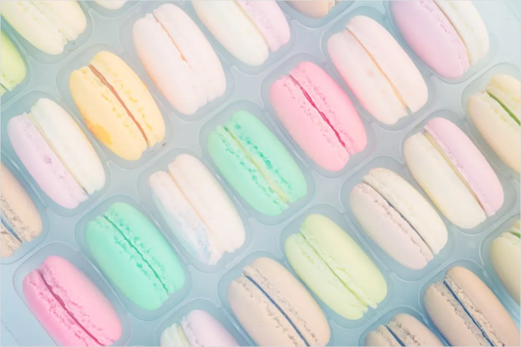Detail Macarons Bunt Nahaufnahme Pastell ästhetisch Number 18