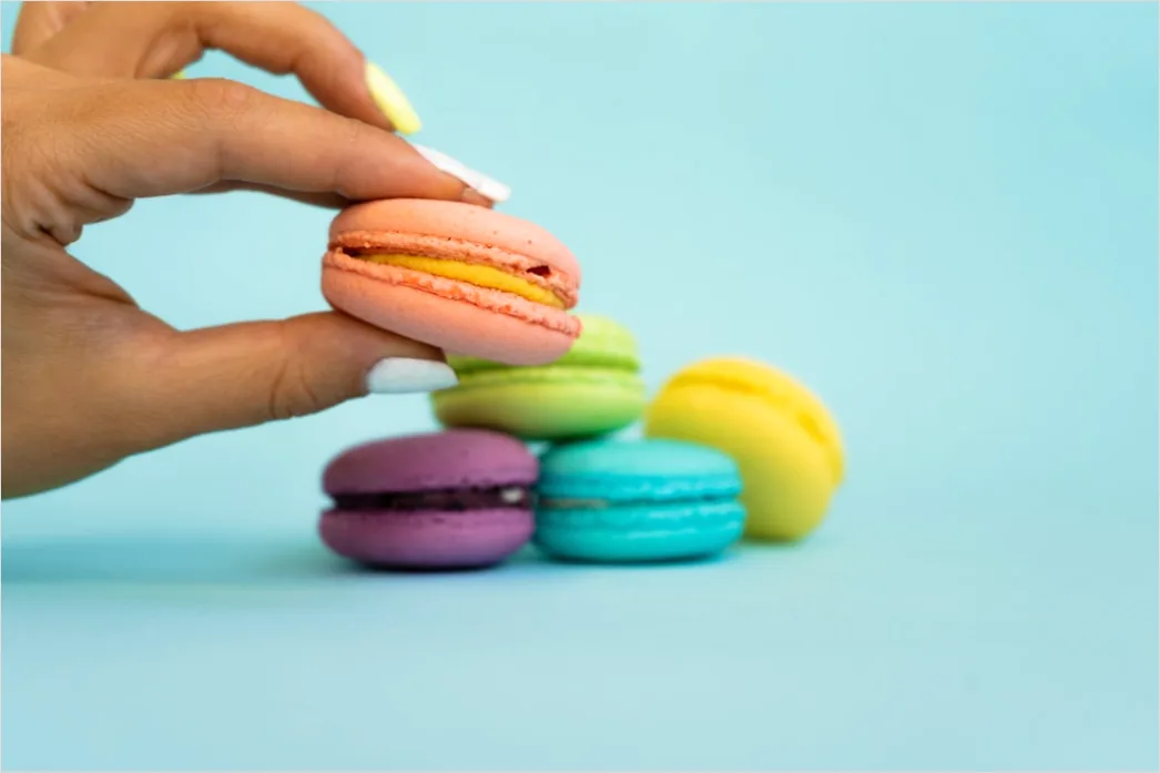 Detail Macarons Bunt Nahaufnahme Pastell ästhetisch Number 20