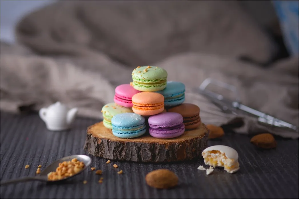 Detail Macarons Bunt Nahaufnahme Pastell ästhetisch Number 4