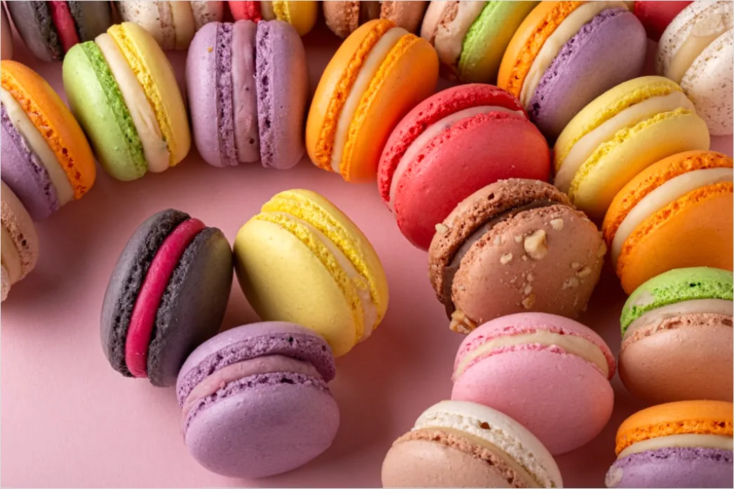 Detail Macarons Bunt Nahaufnahme Pastell ästhetisch Number 8