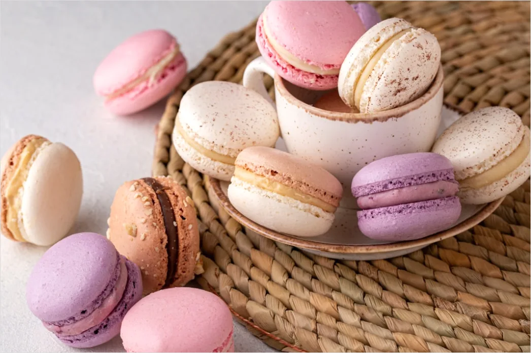 Detail Macarons Bunt Nahaufnahme Pastell ästhetisch Number 9