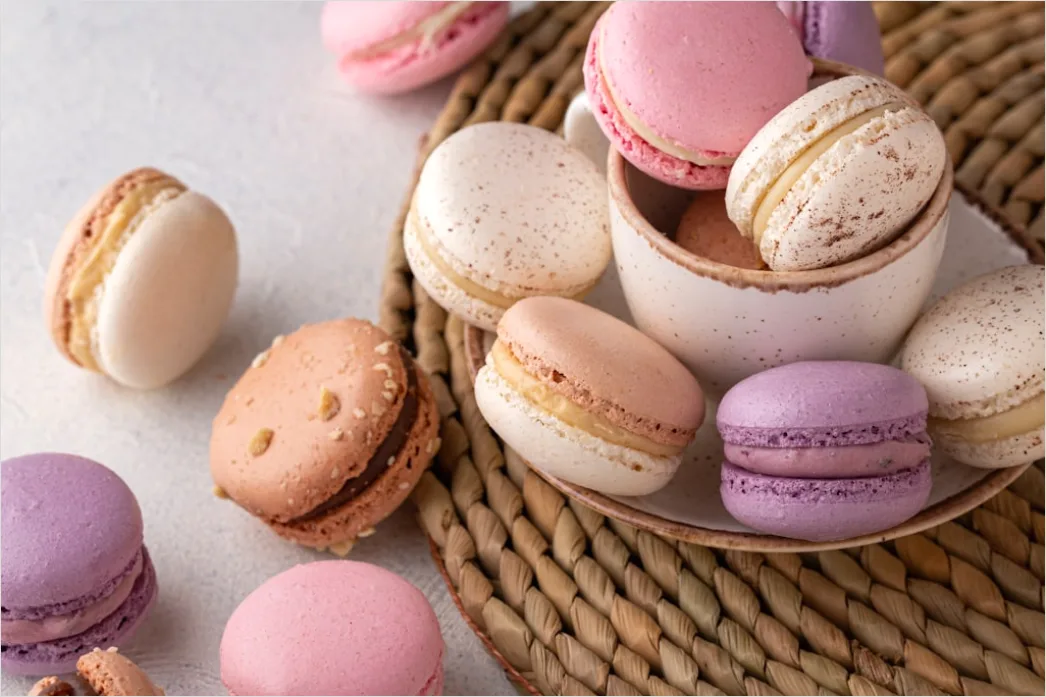 Detail Macarons Bunt Nahaufnahme Pastell ästhetisch Number 10