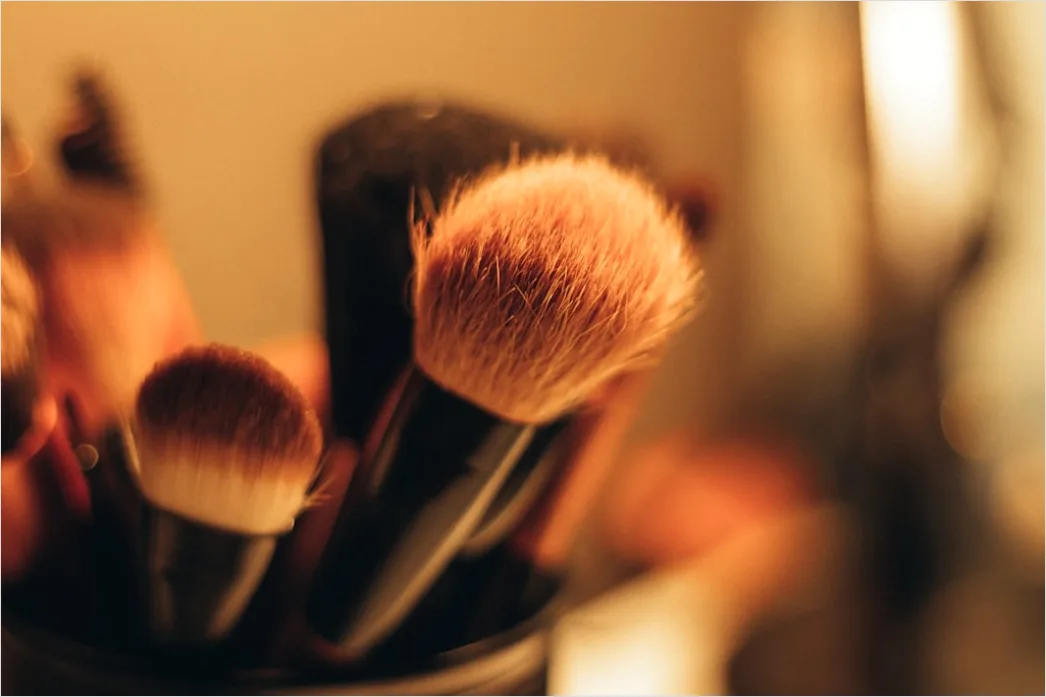 Detail Make Up Pinsel Makro Nahaufnahme Puder Number 17