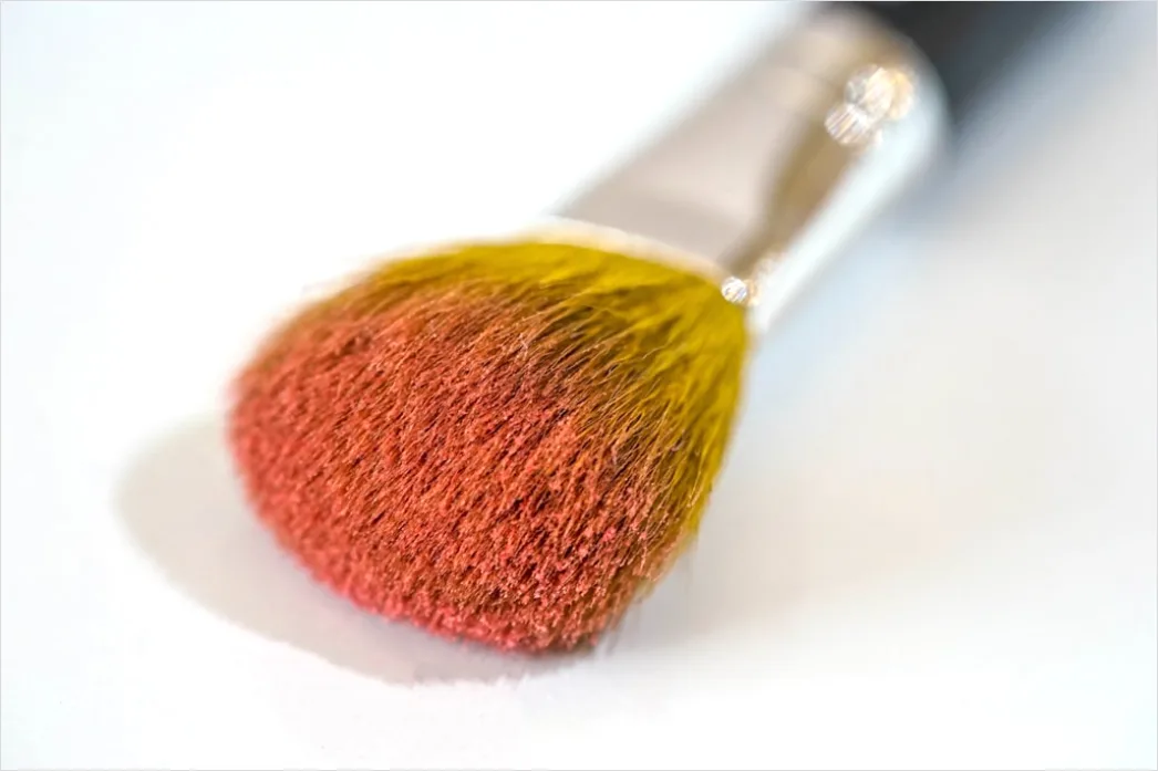 Detail Make Up Pinsel Makro Nahaufnahme Puder Number 7