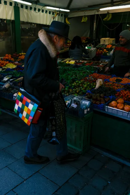 Markt Einkauf Gemuese Obst Flatlay Beed