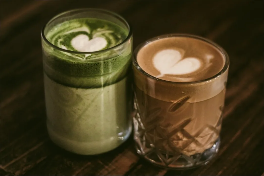 Detail Matcha Smoothie Glas Nahaufnahme Grün Number 4