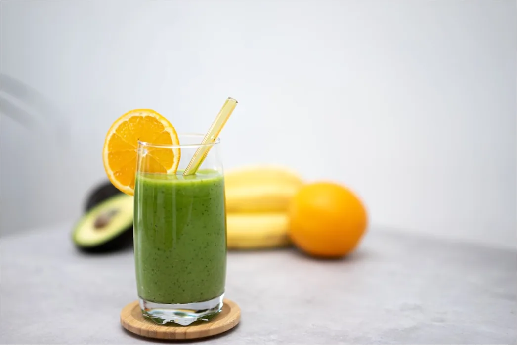 Detail Matcha Smoothie Glas Nahaufnahme Grün Number 6