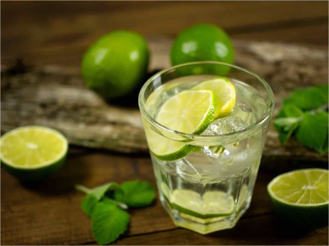 Mojito Glas Minze Limette Nahaufnahme 6b14