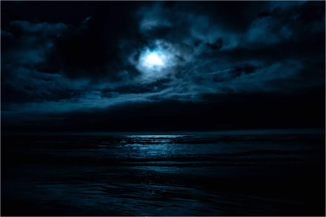 Mondaufgang Landschaft Dramatisch Nacht C3d9