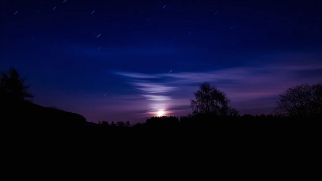 Detail Mondaufgang Landschaft Dramatisch Nacht Number 20