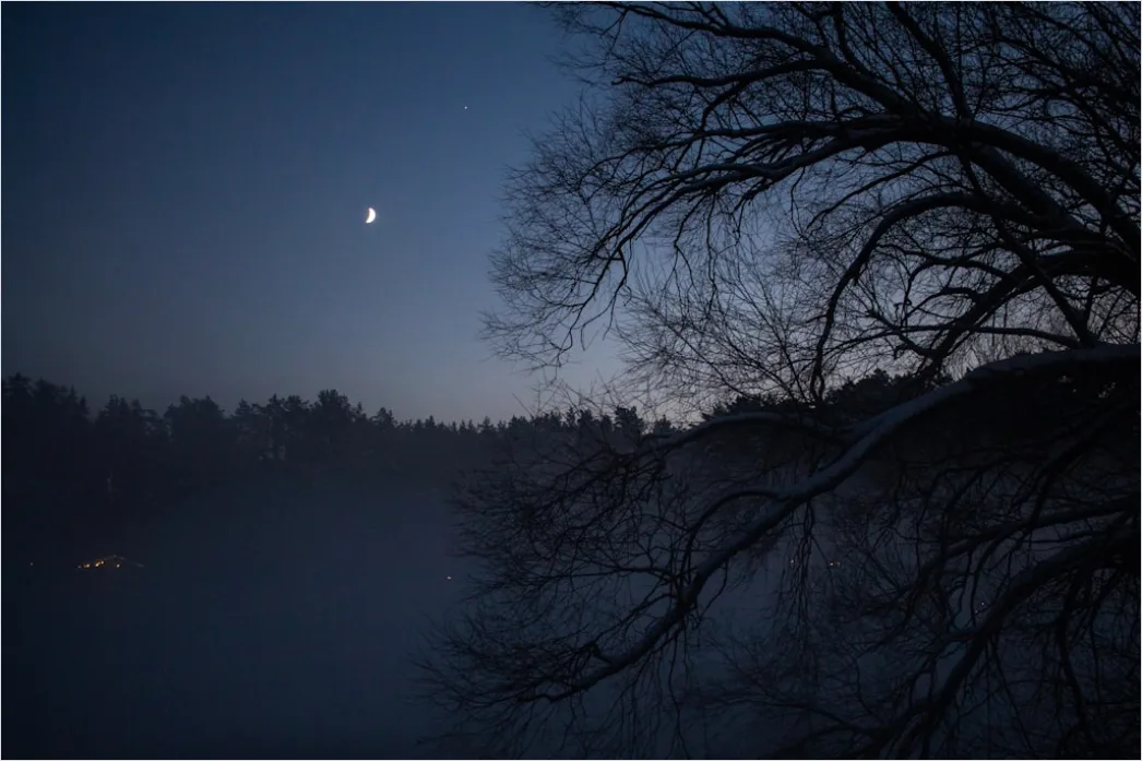 Detail Mondaufgang Landschaft Dramatisch Nacht Number 3