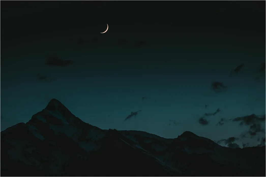 Detail Mondaufgang Landschaft Dramatisch Nacht Number 5