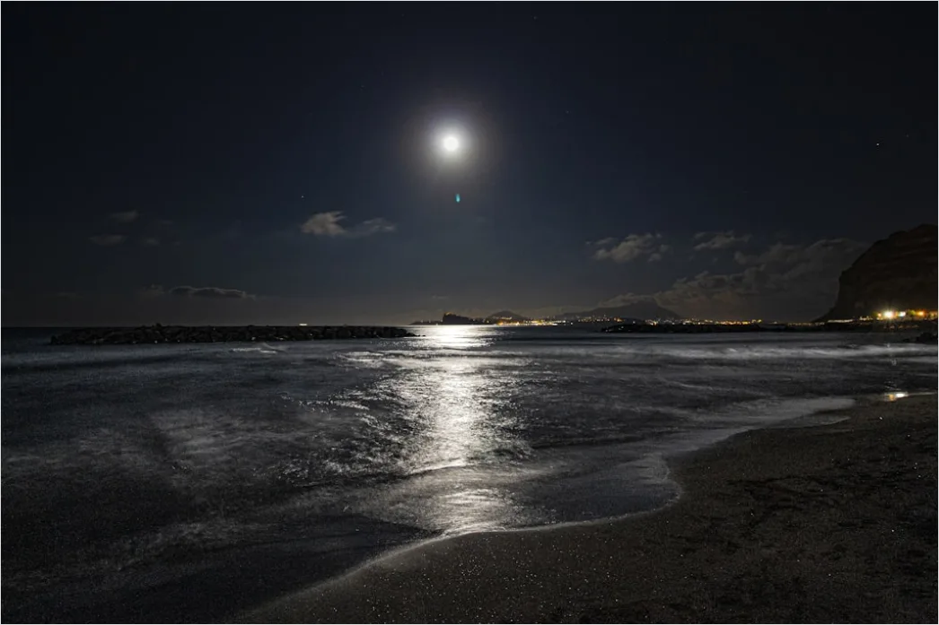 Mondlicht Landschaft Stimmungsvoll Nacht 4508