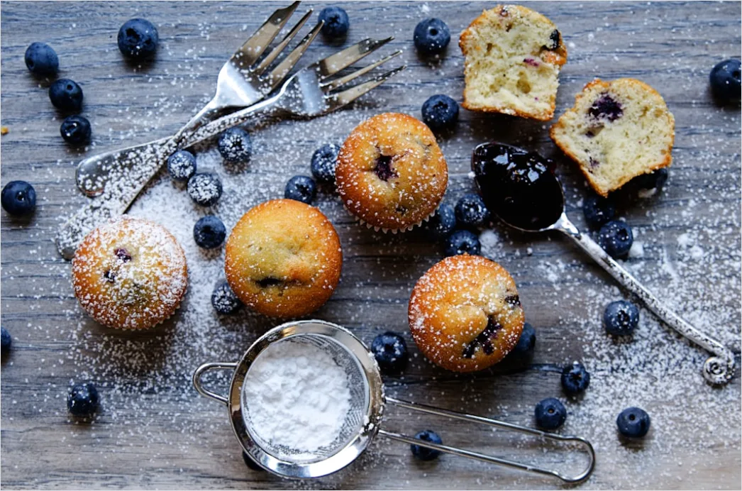 Detail Muffin Blaubeere Nahaufnahme Frisch Number 15
