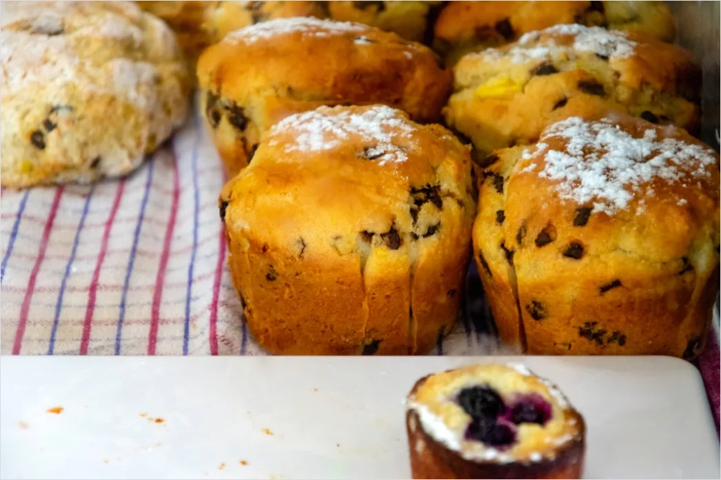 Detail Muffin Blaubeere Nahaufnahme Frisch Number 16