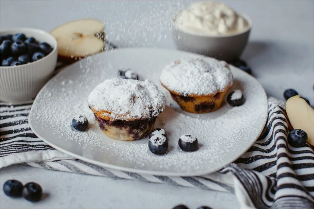 Detail Muffin Blaubeere Nahaufnahme Frisch Number 3