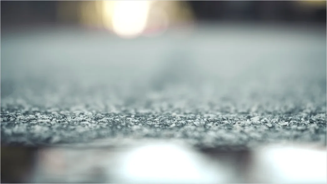 Detail Nasser Asphalt Makro Nahaufnahme Reflexionen Number 3