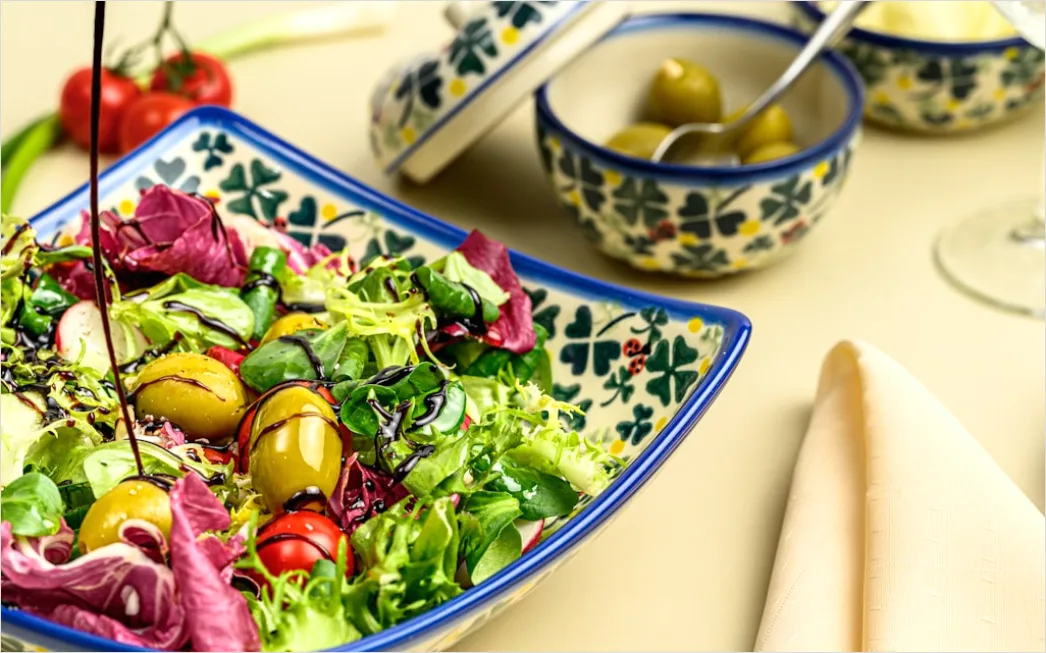 Detail Nicoise Salat Teller Elegant Nahaufnahme Number 18