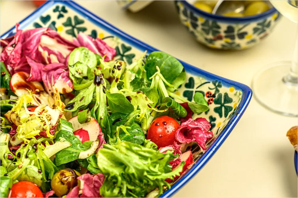 Detail Nicoise Salat Teller Elegant Nahaufnahme Number 20