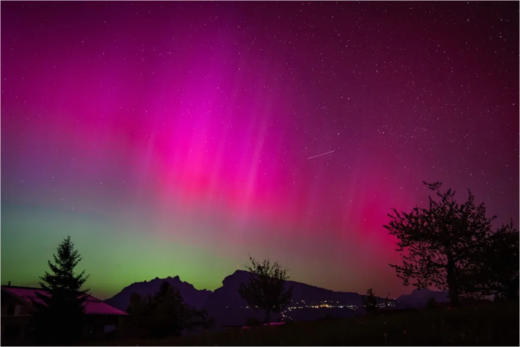 Detail Nordlichter Aurora Borealis Nacht Number 12