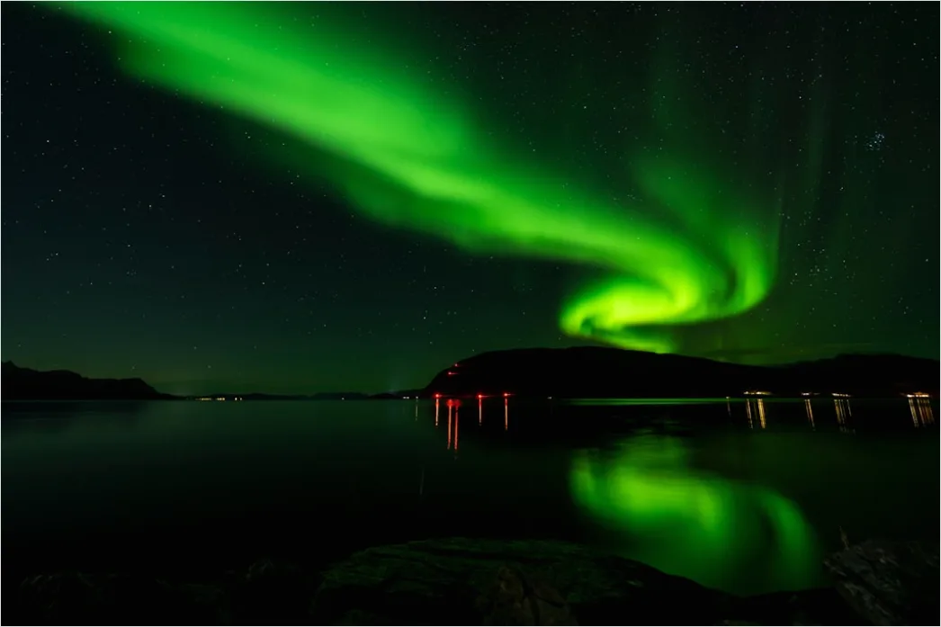 Detail Nordlichter Aurora Borealis Nacht Number 13