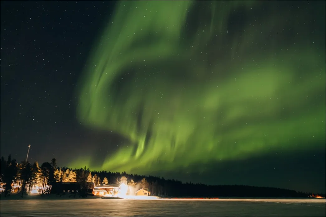 Detail Nordlichter Aurora Borealis Nacht Number 16
