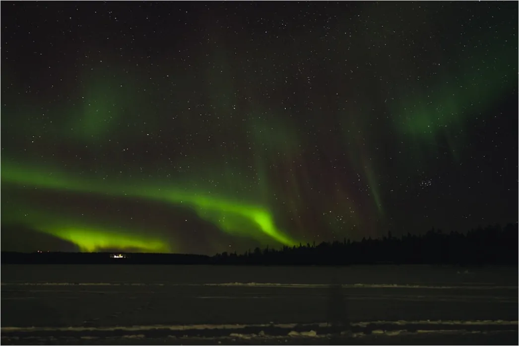 Detail Nordlichter Aurora Borealis Nacht Number 3