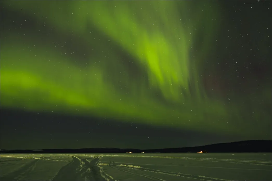 Detail Nordlichter Aurora Borealis Nacht Number 7