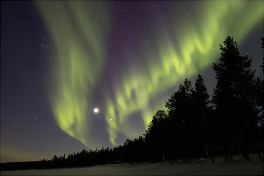 Detail Nordlichter Aurora Borealis Nacht Number 8