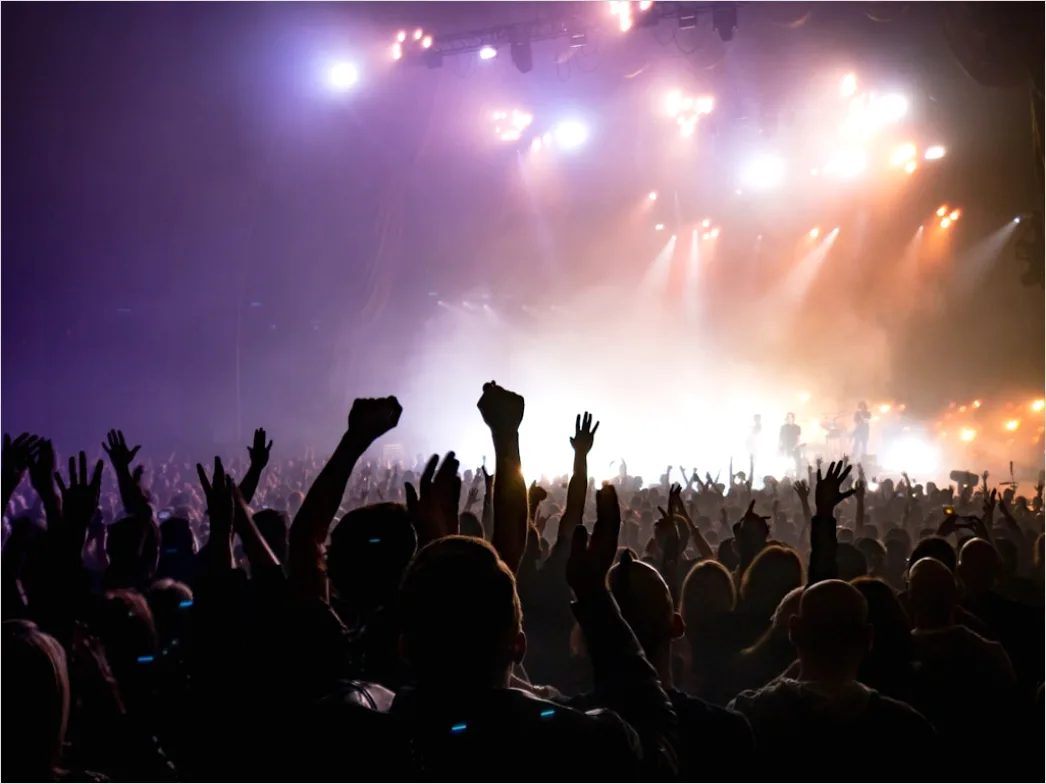 Detail Open Air Konzert Abend Lichter Stimmung Number 7