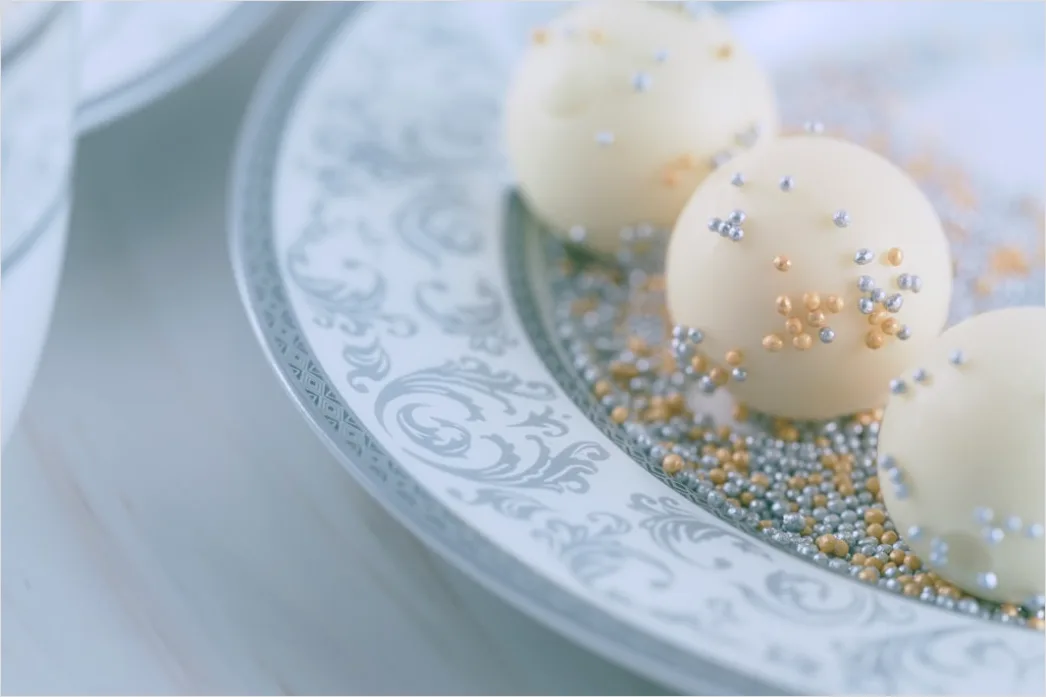 Detail Panna Cotta Teller Nahaufnahme Elegant Number 11