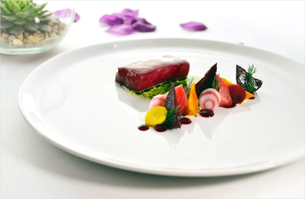 Detail Panna Cotta Teller Nahaufnahme Elegant Number 15