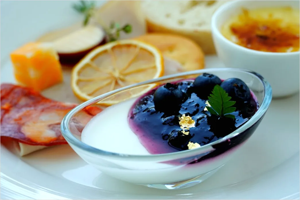 Detail Panna Cotta Teller Nahaufnahme Elegant Number 20