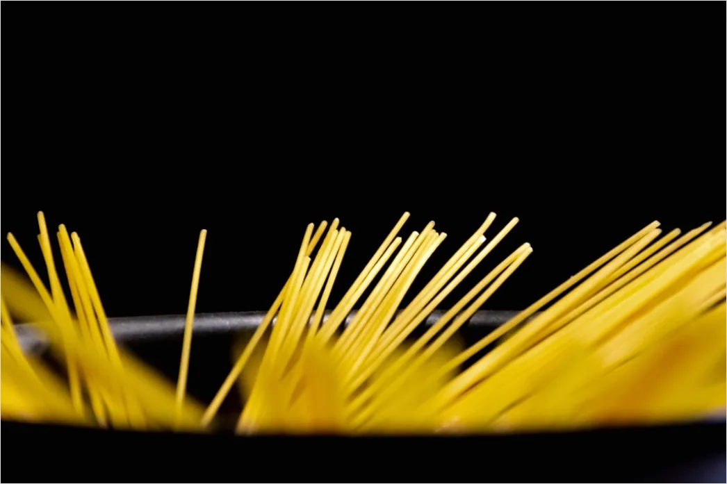 Detail Pasta Aglio Olio Teller Nahaufnahme Elegant Number 20