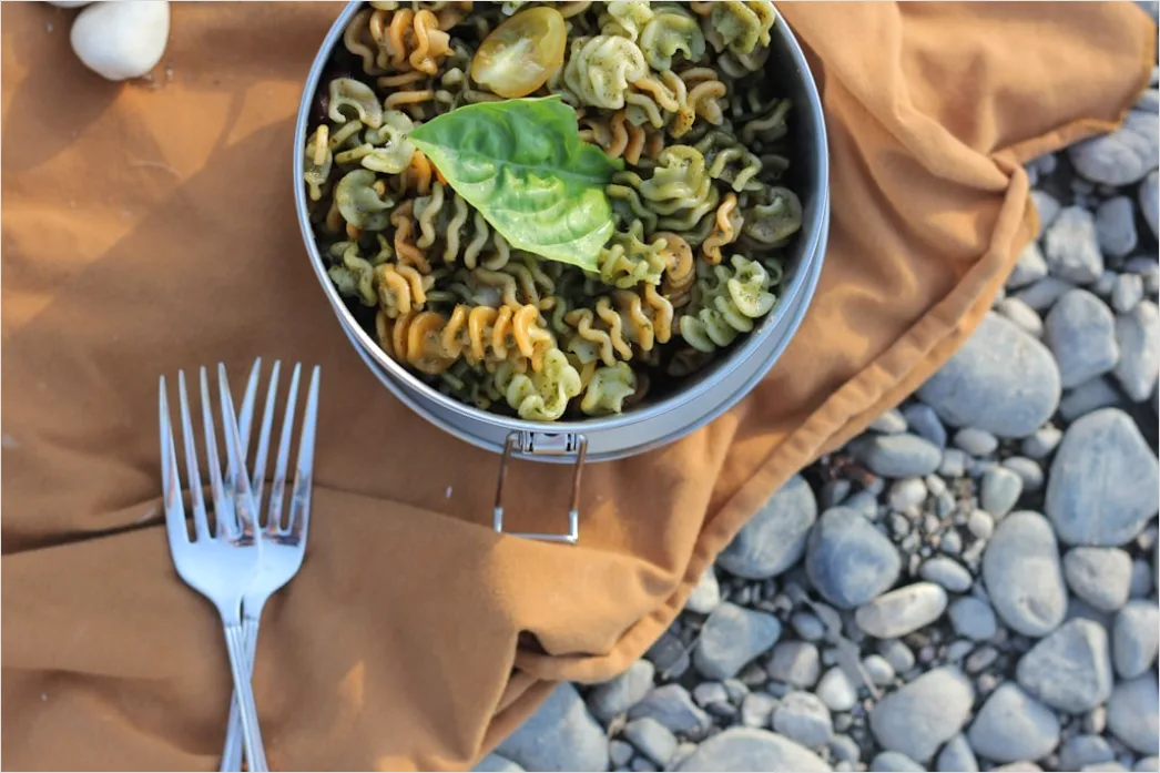 Detail Pasta Pesto Teller Nahaufnahme Frisch Number 20