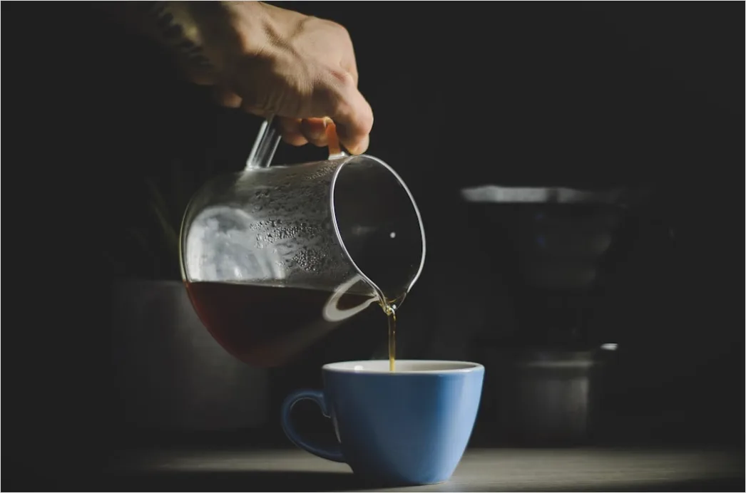 Detail Pour Over Kaffee Zubereitung Nahaufnahme Number 12