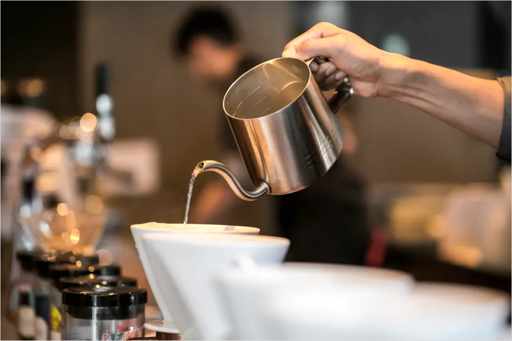 Detail Pour Over Kaffee Zubereitung Nahaufnahme Number 20
