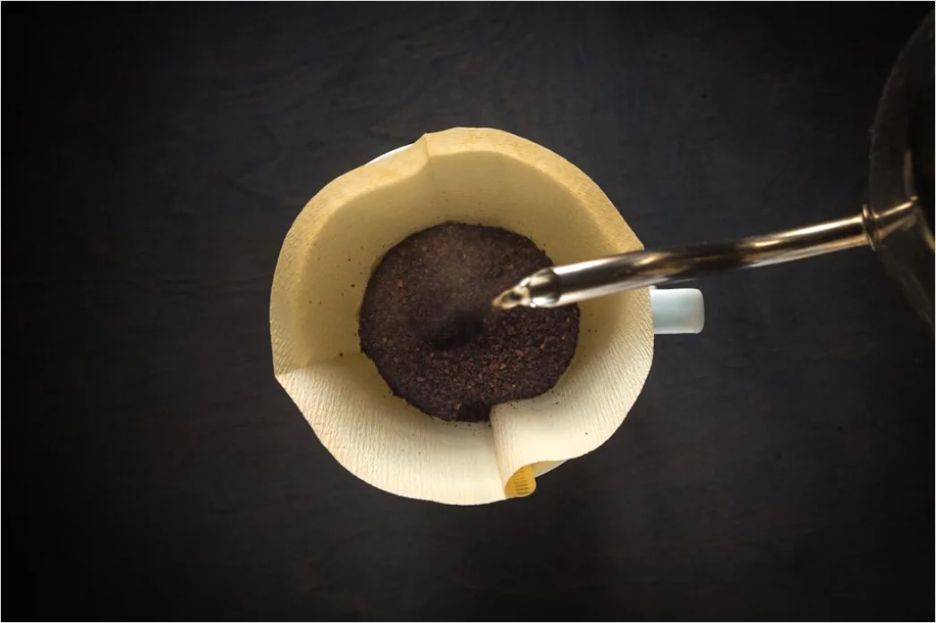 Detail Pour Over Kaffee Zubereitung Nahaufnahme Number 8