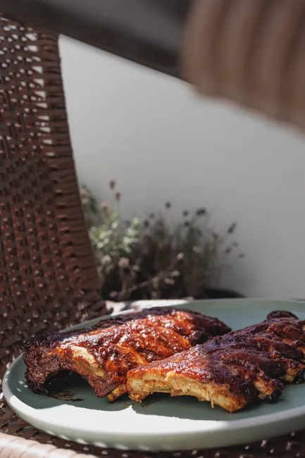 Rippchen Grill Bbq Sauce Nahaufnahme 1795