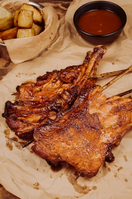 Detail Rippchen Grill Bbq Sauce Nahaufnahme Number 13