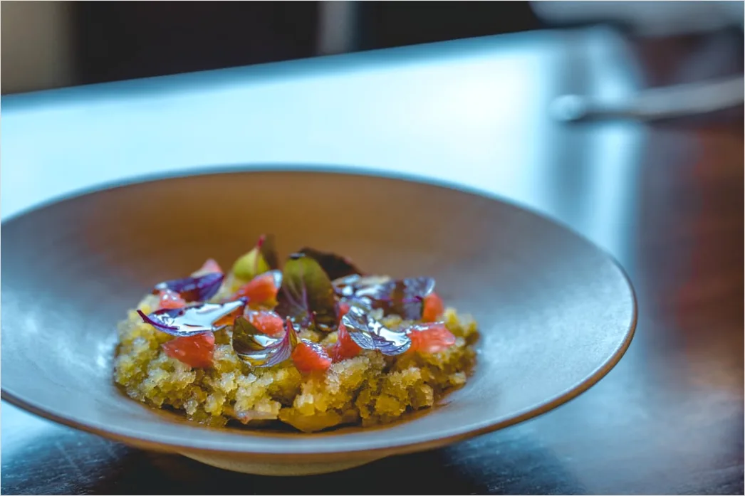Detail Risotto Teller Nahaufnahme Cremig Elegant Number 18