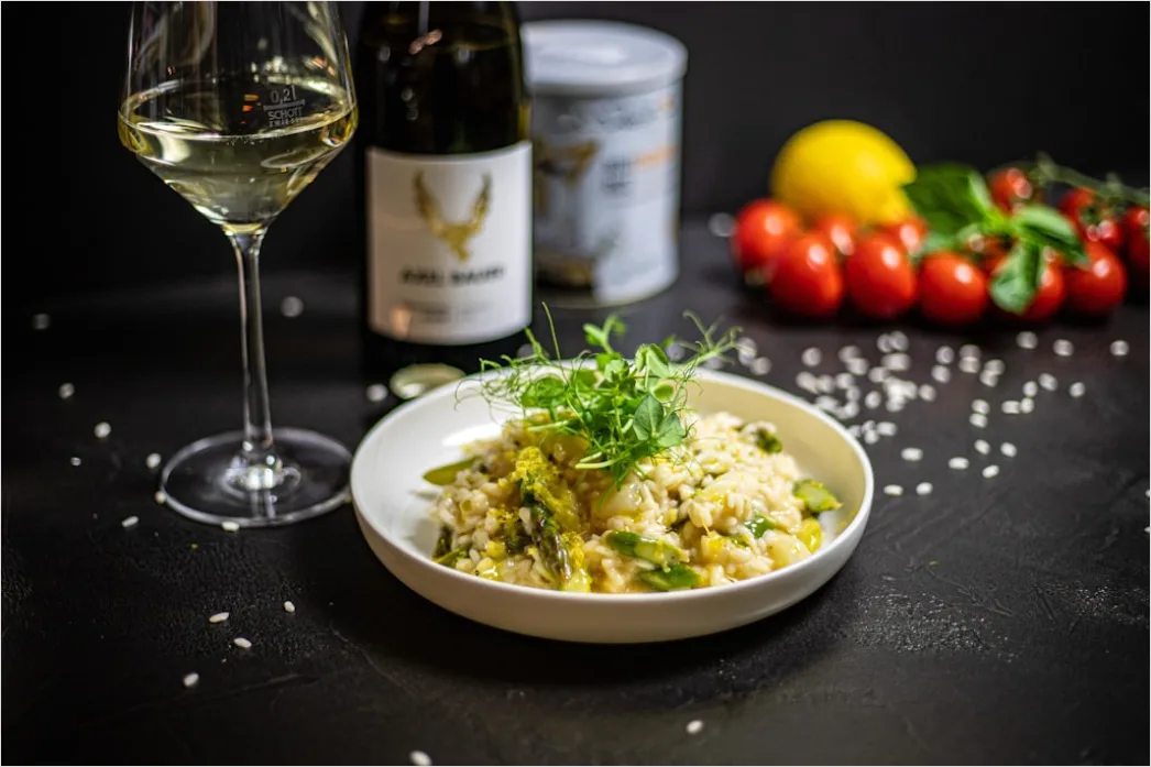 Detail Risotto Teller Nahaufnahme Cremig Elegant Number 4