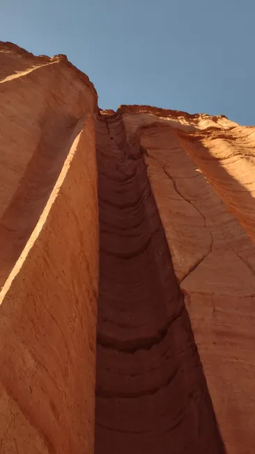 Detail Sandstein Formation Rot Blauer Himmel Number 15