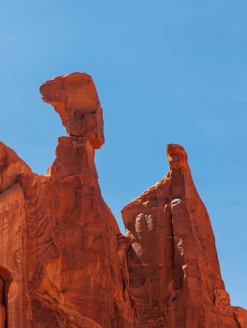 Detail Sandstein Formation Rot Blauer Himmel Number 18