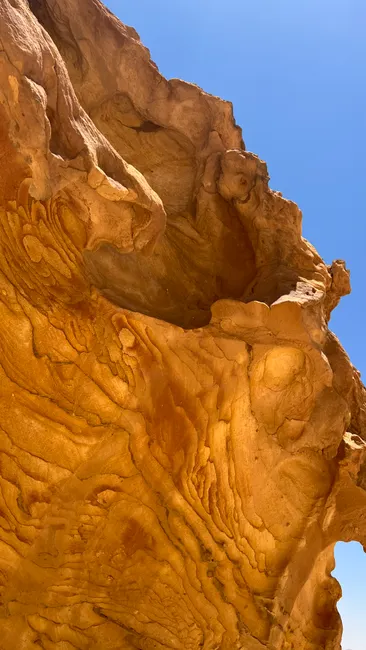 Detail Sandstein Formation Rot Blauer Himmel Number 6