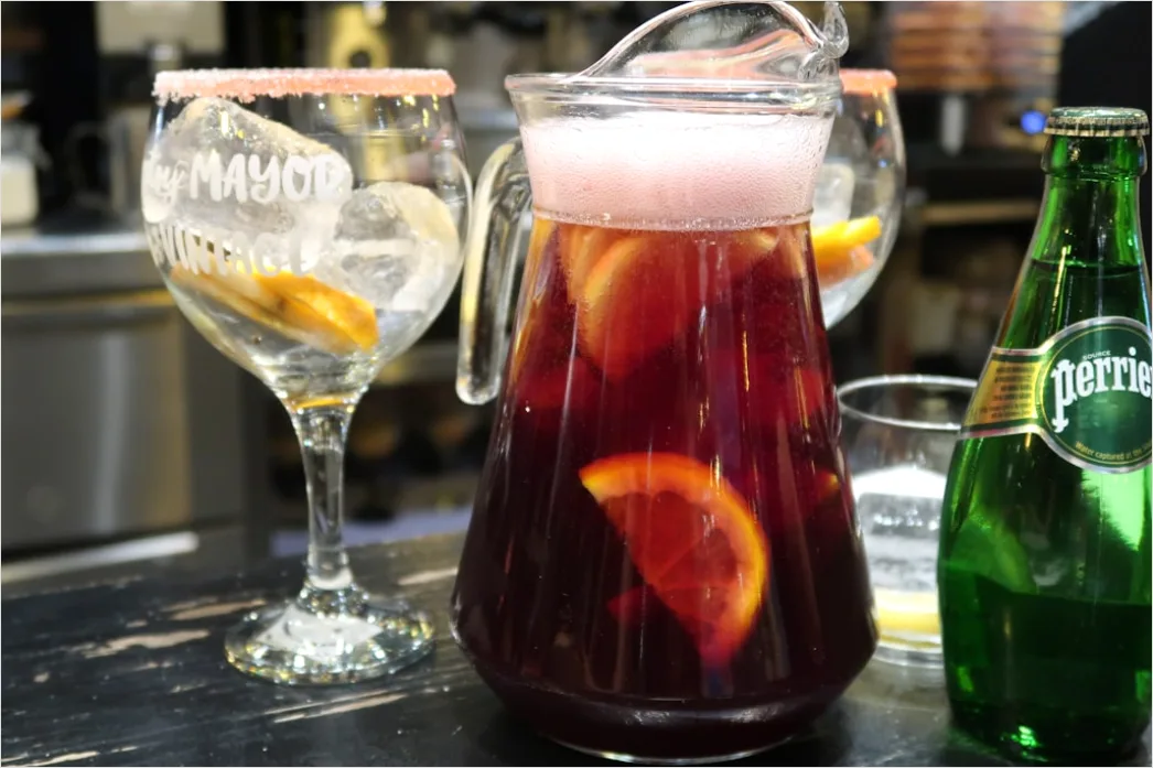 Sangria Krug Frucht Nahaufnahme Bunt 6020